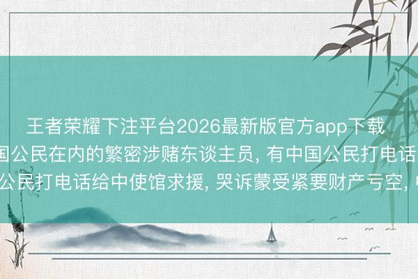 王者荣耀下注平台2026最新版官方app下载 以色列警方逮捕包括中国公民在内的繁密涉赌东谈主员, 有中国公民打电话给中使馆求援, 哭诉蒙受紧要财产亏空, 中使馆教导